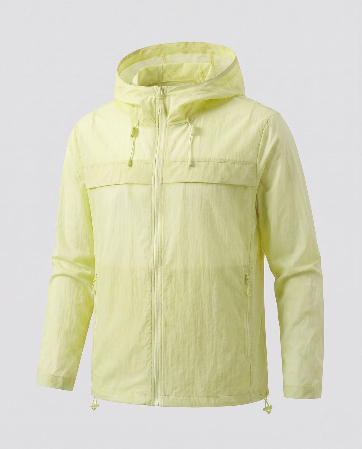 Unisex nan ultra-light summer hoodie jacket with mesh lining, ventilation zones, and pack function All Fashion - product shot