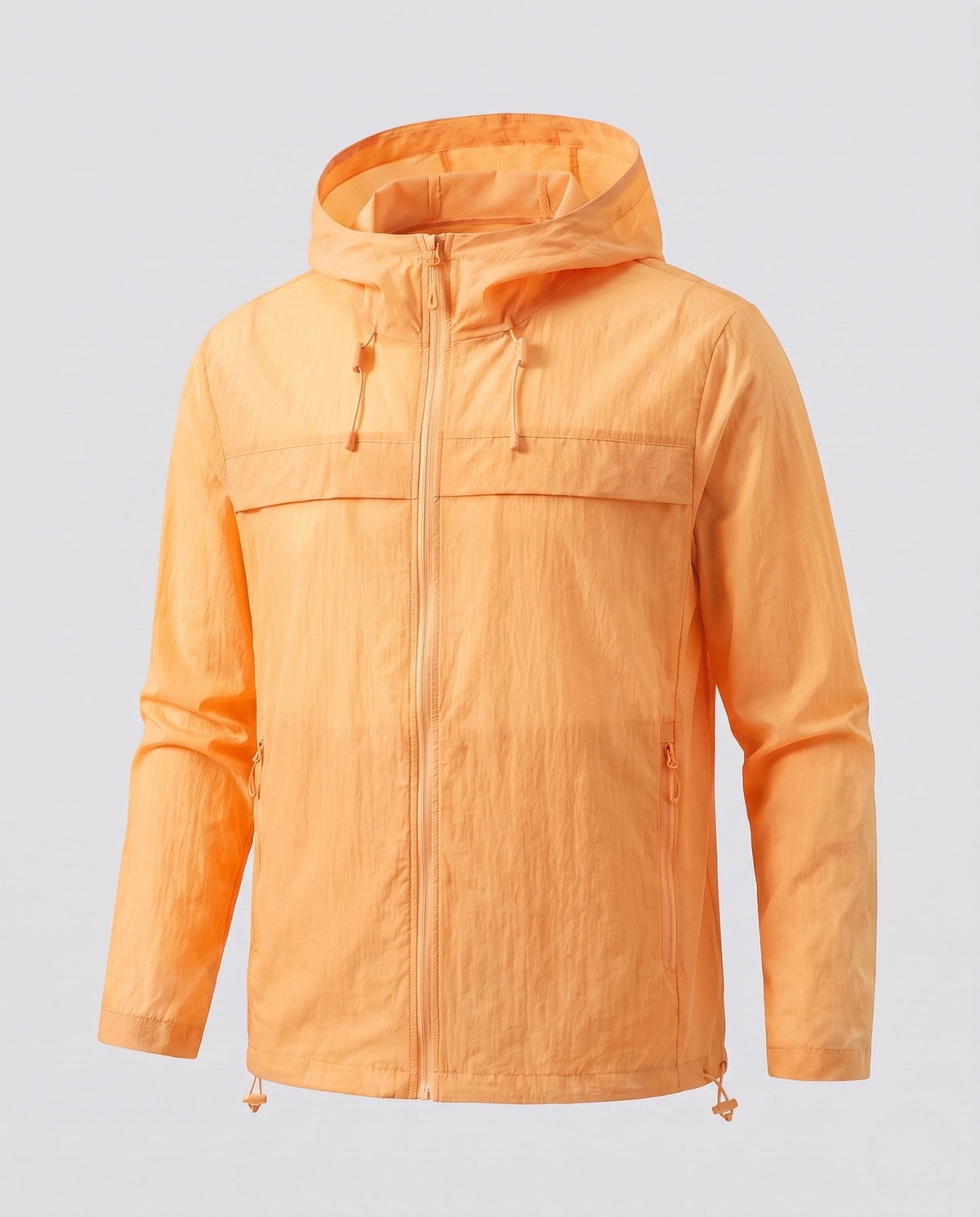 Unisex nan ultra-light summer hoodie jacket with mesh lining, ventilation zones, and pack function All Fashion - product shot