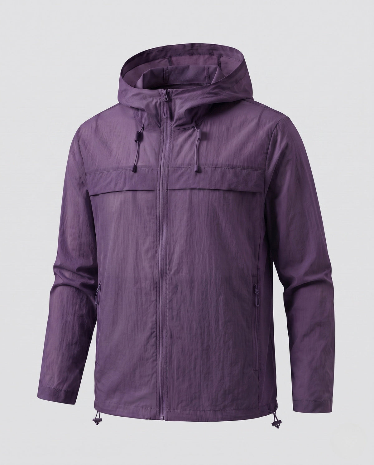 Unisex nan ultra-light summer hoodie jacket with mesh lining, ventilation zones, and pack function All Fashion - product shot
