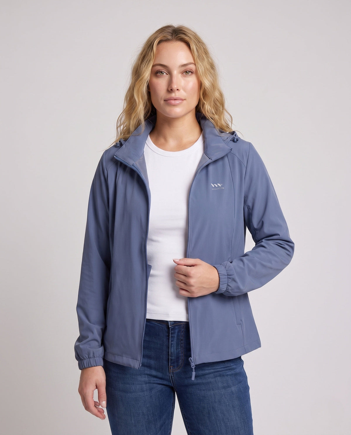 Unisex nan ultra-light UV protection jacket with hood, breathable summer jacket, windproof All Fashion - upper body view
