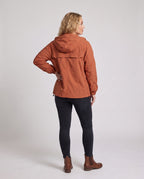 Unisex nan ultra-light windbreaker with adjustable hood, large cargo pockets, and breathable mesh inserts All Fashion - back view
