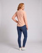 Women's nano lightweight breathable running jacket with stand-up collar and zip pockets All Fashion - back view