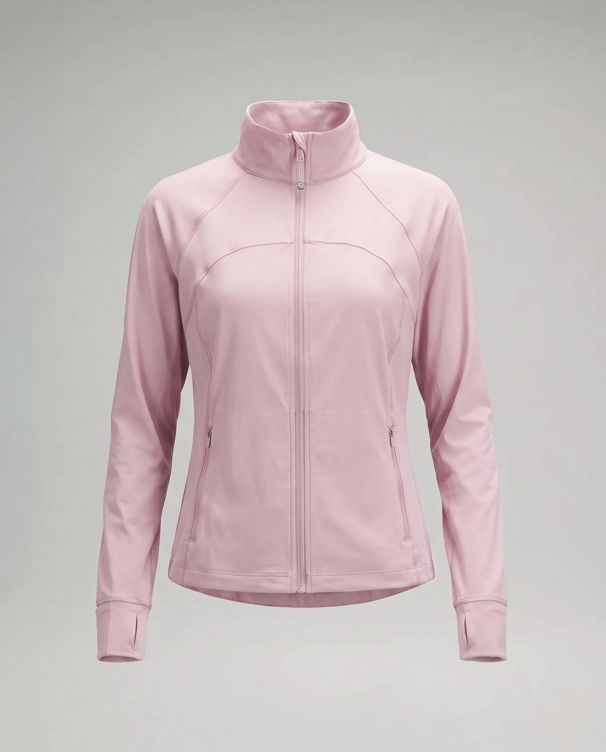 Women's nano lightweight breathable running jacket with stand-up collar and zip pockets All Fashion - product shot