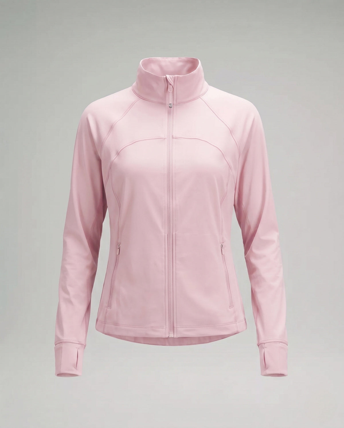 Women's nano lightweight breathable running jacket with stand-up collar and zip pockets All Fashion - product shot