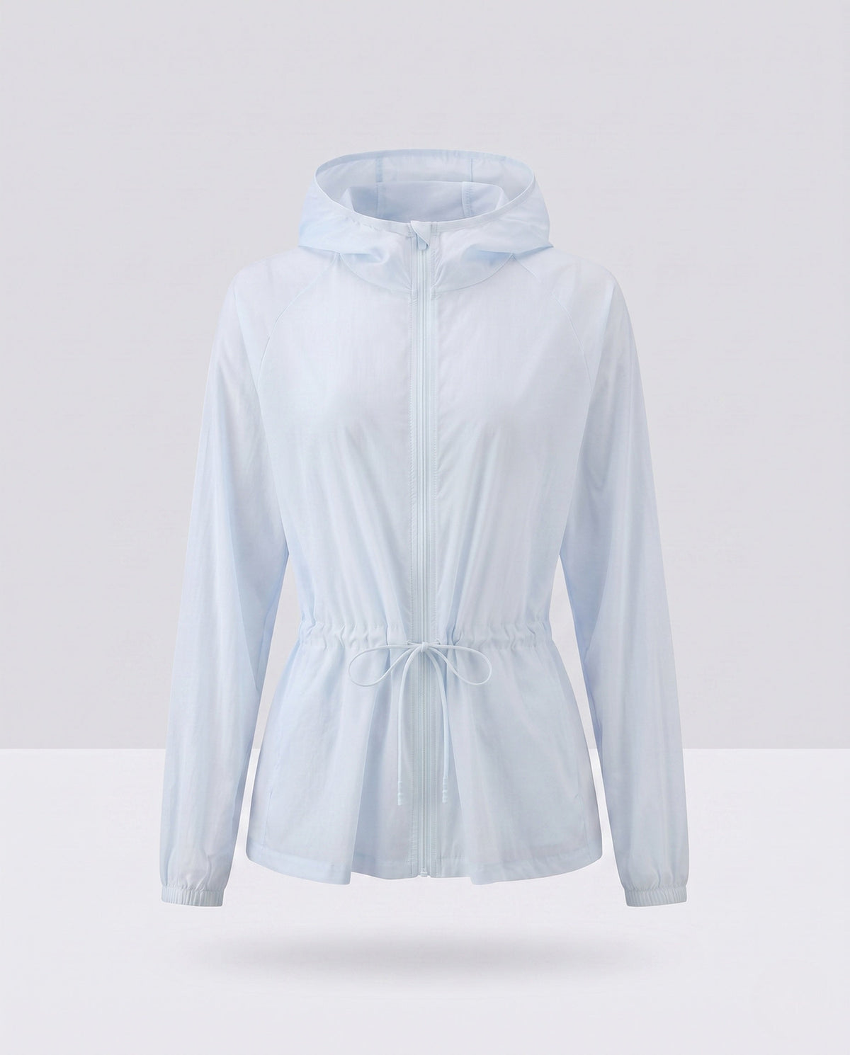 Women's lightweight hooded protection jacket with waist drawstring and elastic cuffs All Fashion - product shot