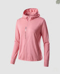 Women's nano micro-perforated hoodie jacket with fine texture, flat seams, and elastic hem All Fashion - product shot