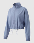 Women's nan ultra-light short-cut training jacket with zipper and drawstring All Fashion - product shot