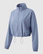 Women's nan ultra-light short-cut training jacket with zipper and drawstring All Fashion - product shot