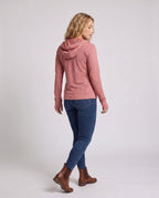 Women's ultra-light running hooded jacket with micro-perforated fabric, elastic hem, and slim fit All Fashion - back view