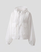 Women's ultra-light transparent hooded jacket with zipper All Fashion - product shot