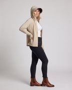 Unisex nan UV protection hoodie jacket with removable visor and breathable cooling fabric All Fashion - front view