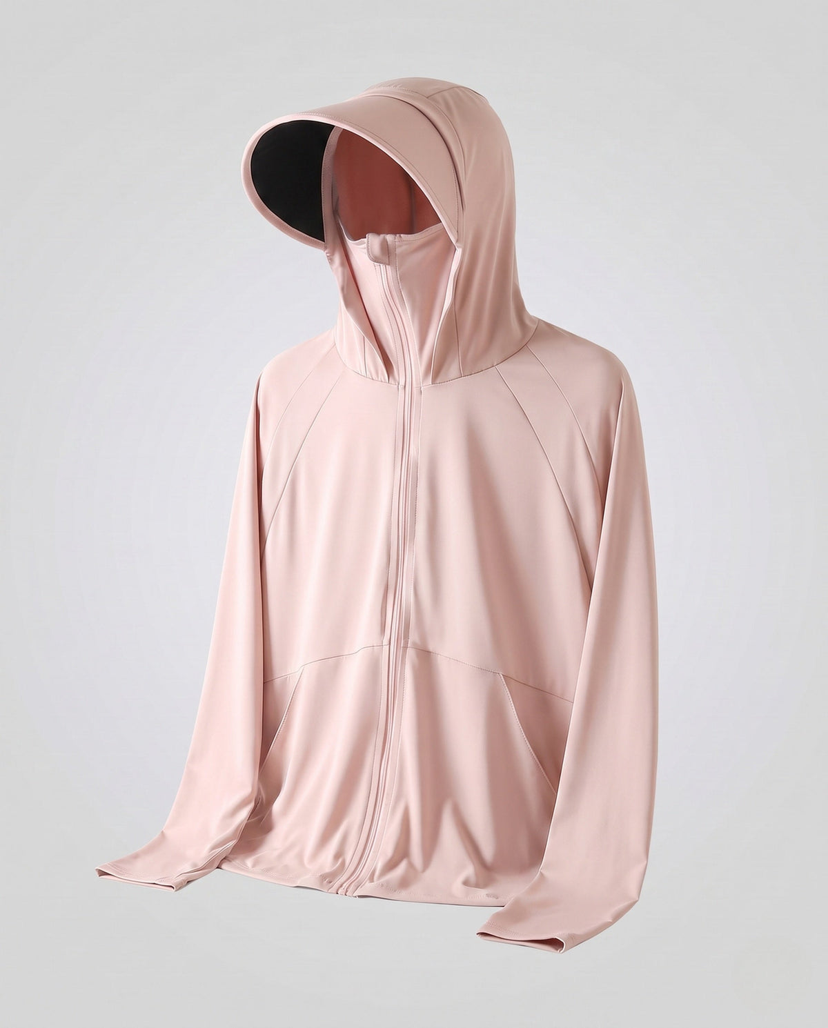 Unisex nan UV protection hoodie jacket with removable visor and breathable cooling fabric All Fashion - product shot