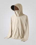 Unisex nan UV protection hoodie jacket with removable visor and breathable cooling fabric All Fashion - product shot