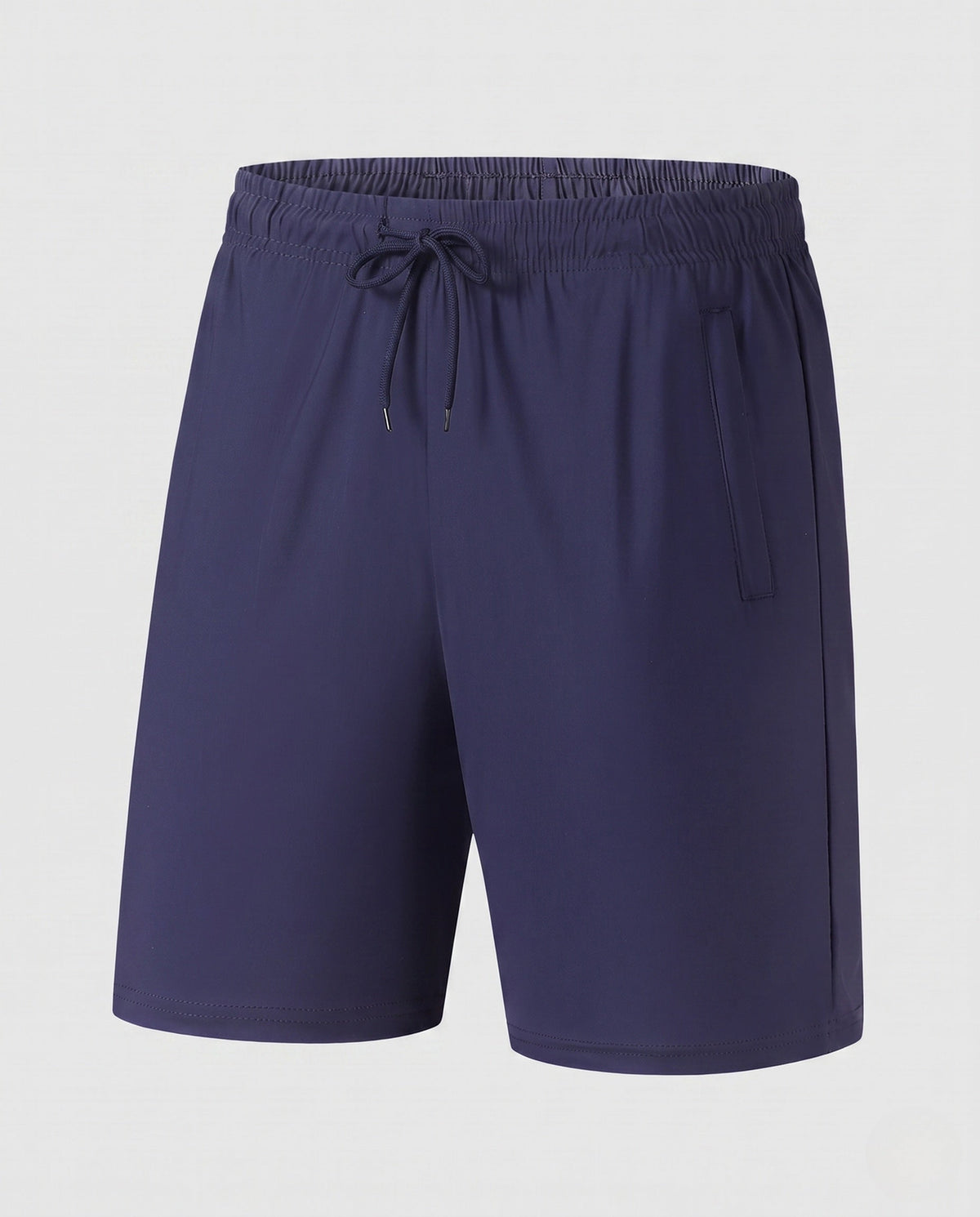 Women's sporty shorts with elastic waistband and practical pockets - product shot