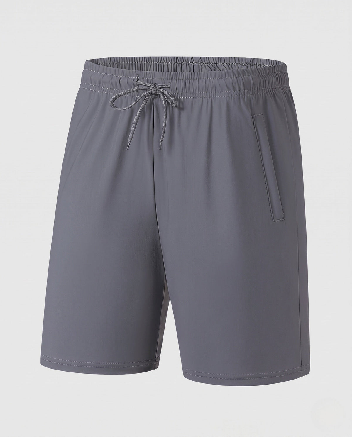 Women's sporty shorts with elastic waistband and practical pockets - product shot