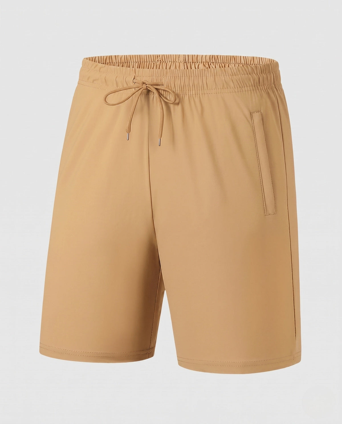 Women's sporty shorts with elastic waistband and practical pockets - product shot