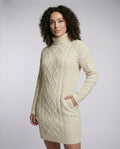 Beige Soft Knit Midi Dress