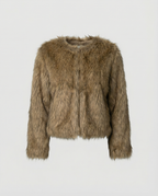 Luxurious Plush Winter Coat Women