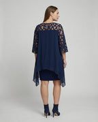 Elegant plus size midi dress
