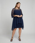 Elegant plus size midi dress