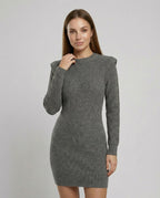 Elegant Figure-Hugging Knitted Midi Dress