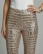 Sparkling Glitter Flare Pants