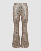 Sparkling Glitter Flare Pants