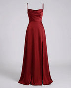 Elegant Silk Maxi Dress Women