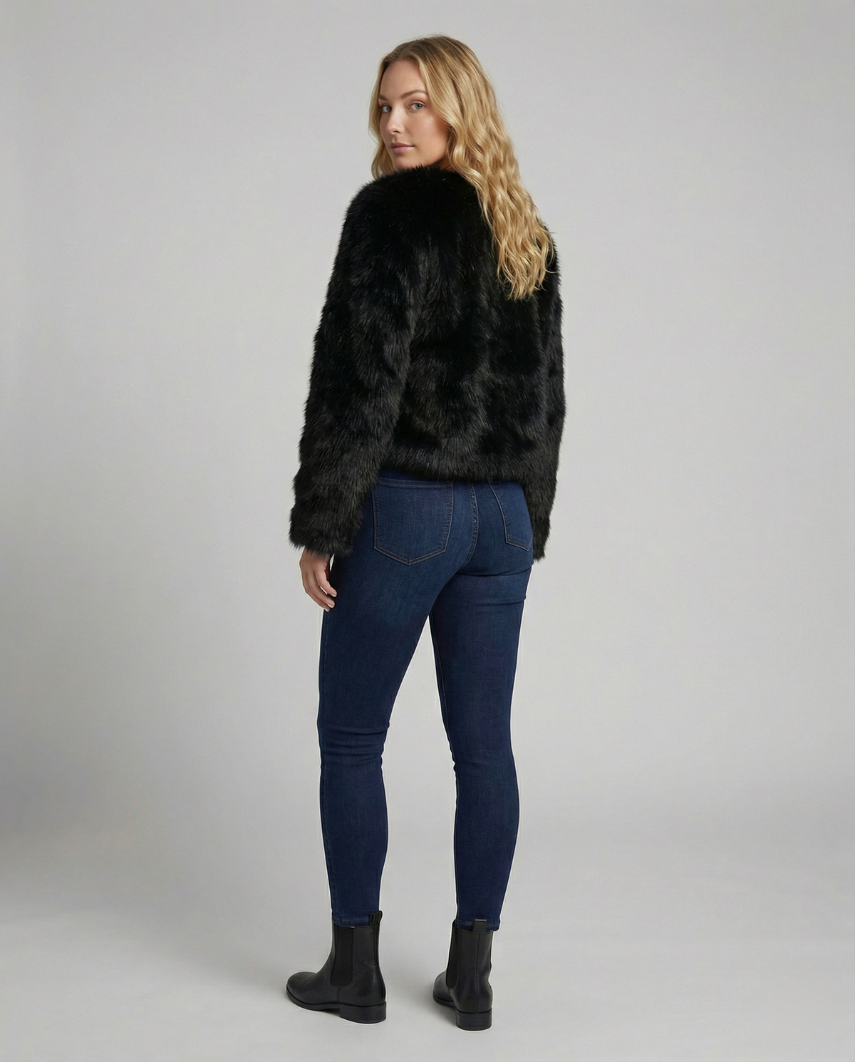 Faux Fur Short Coat Women