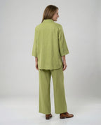 Two-piece set women with wide cut