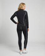 Women's Sports Set Stretch with Zip Jacket and Leggings