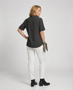 Blouse top women with V-neck