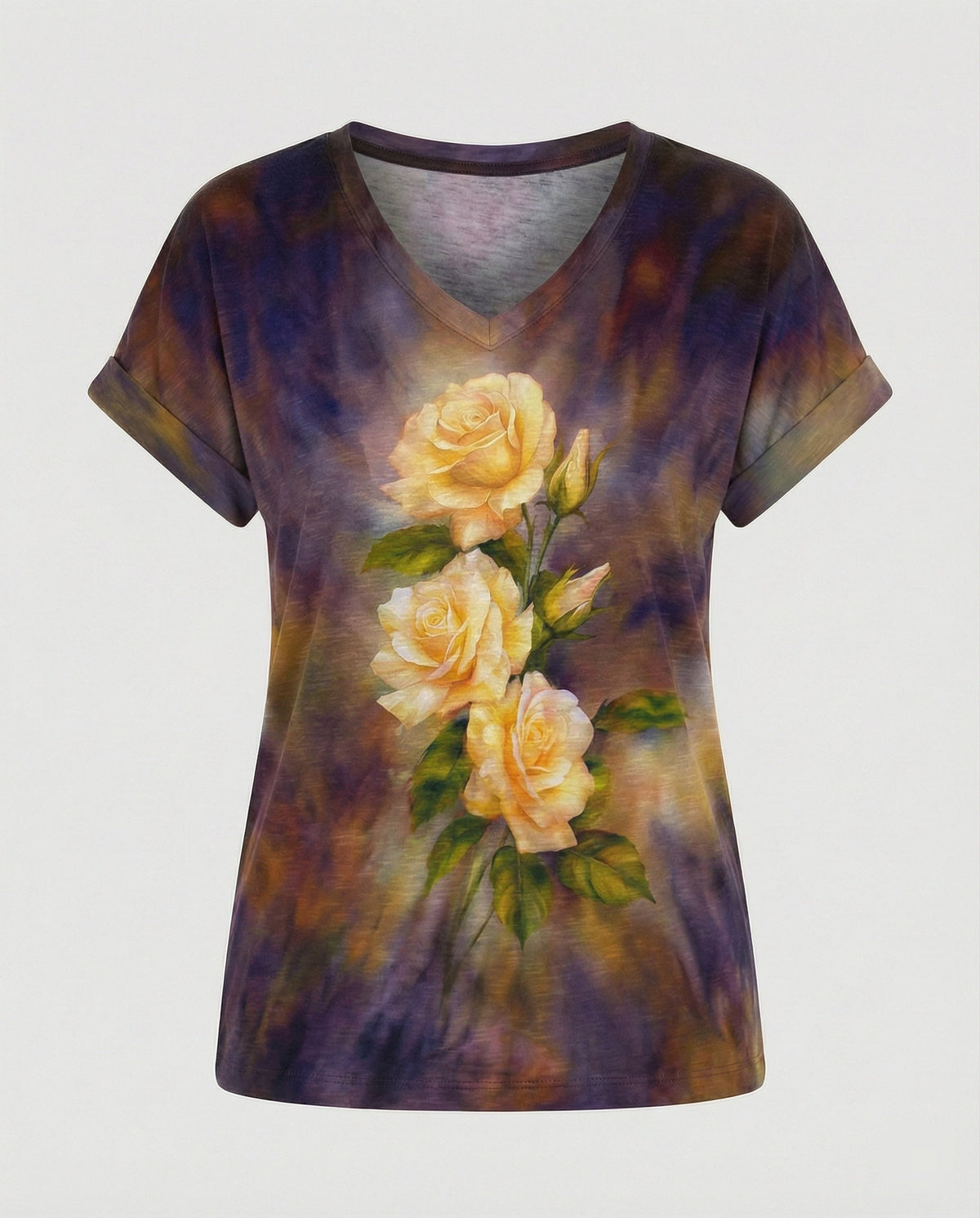 Blouses Tunic V-Neck Women Floral
