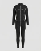Women's Sports Set Stretch with Zip Jacket and Leggings