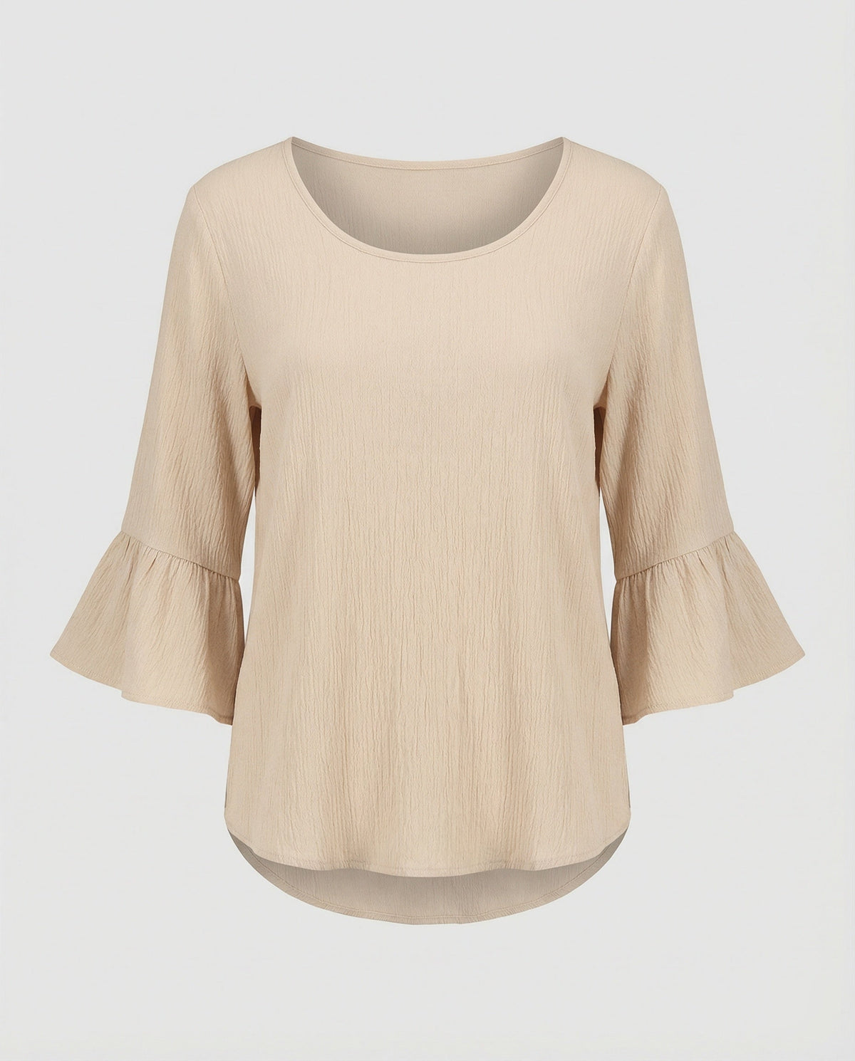 Women's Blouse Top with Ruffle Sleeves Structured