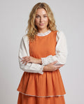 Women's Playful Blouse Dress with Ruffle Details All Fashion - upper body view