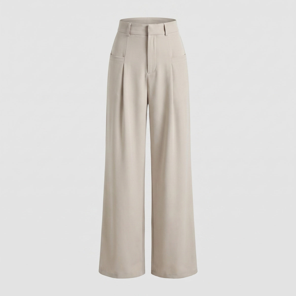 Women's wide high-waist pants - product shot