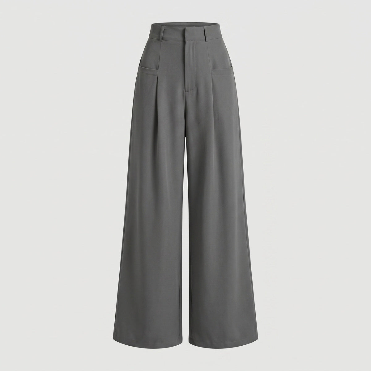 Women's wide high-waist pants - product shot