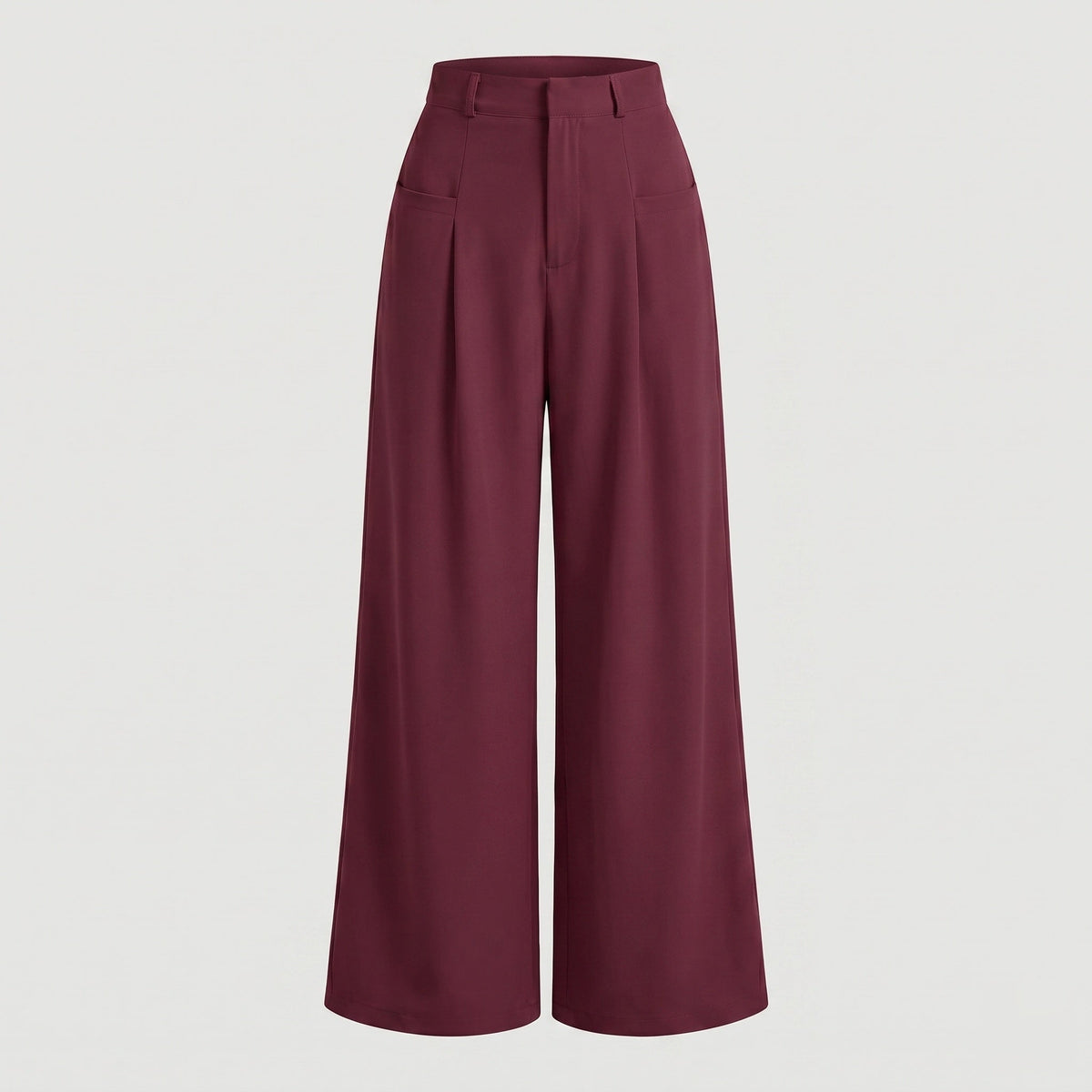 Women's wide high-waist pants - product shot