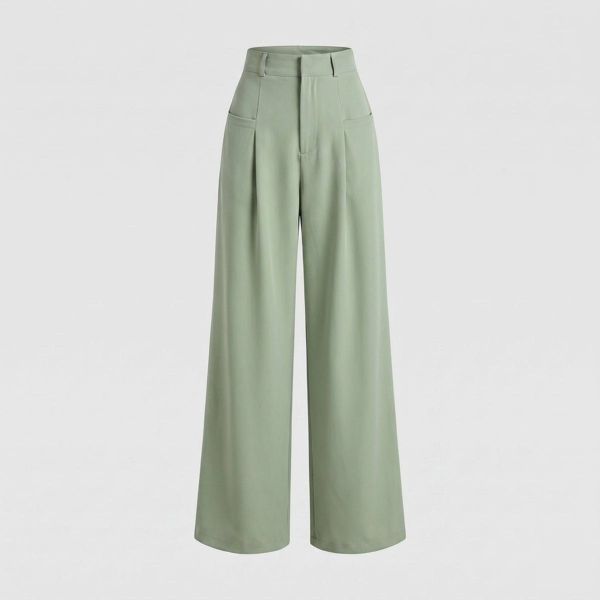 Women's wide high-waist pants - product shot