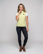 Women's sporty quilted vest with high collar All Fashion - front view