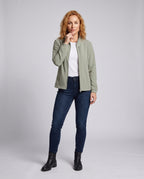 Ladies sporty training jacket with reflective details All Fashion - front view