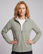 Ladies sporty training jacket with reflective details All Fashion - upper body view