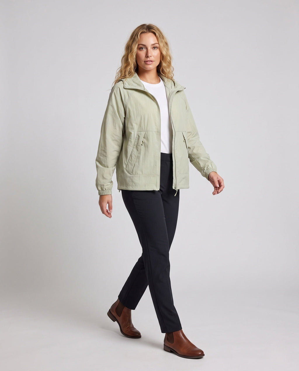 Women's lightweight protective jacket with UV protection and breathable properties All Fashion - front view