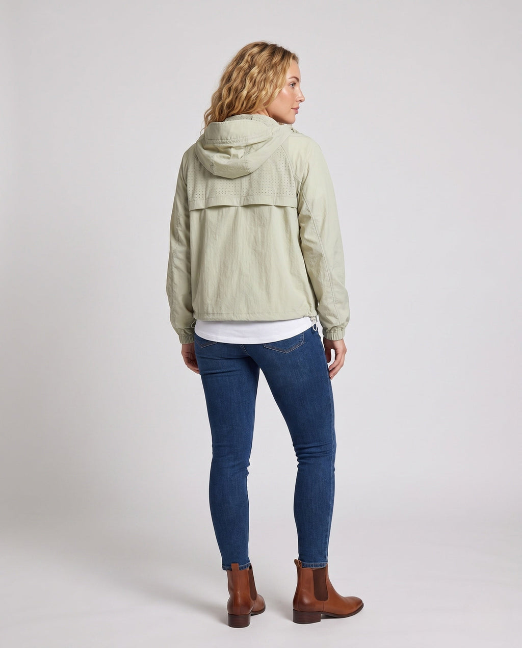 Women's lightweight protective jacket with UV protection and breathable properties All Fashion - back view