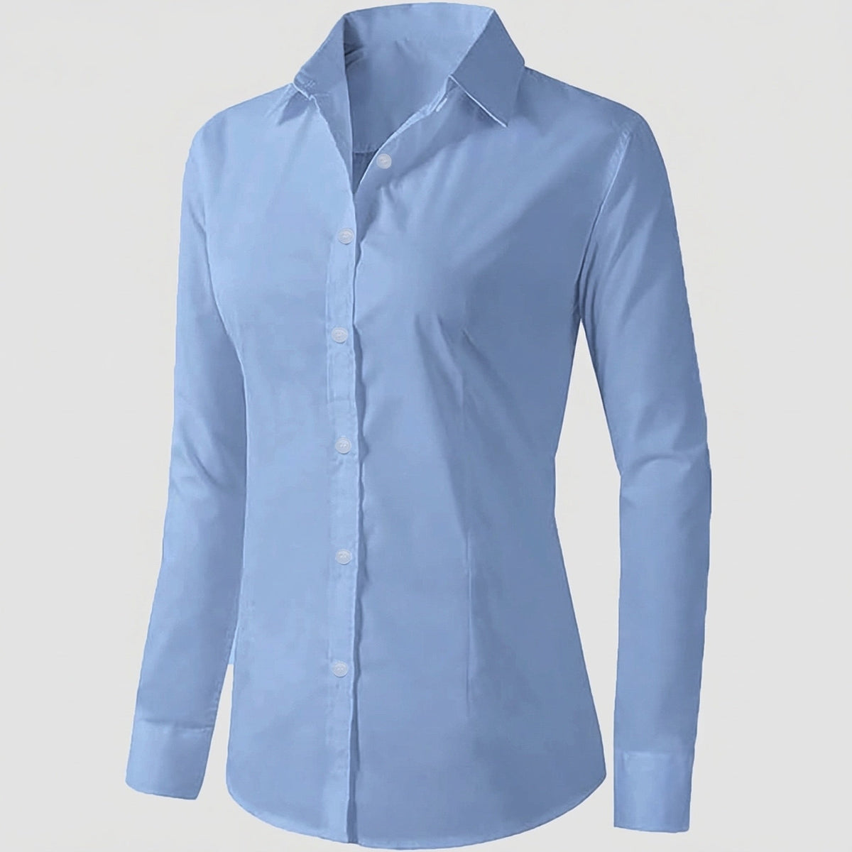 Blouse top women fitted made of cotton blend - product shot