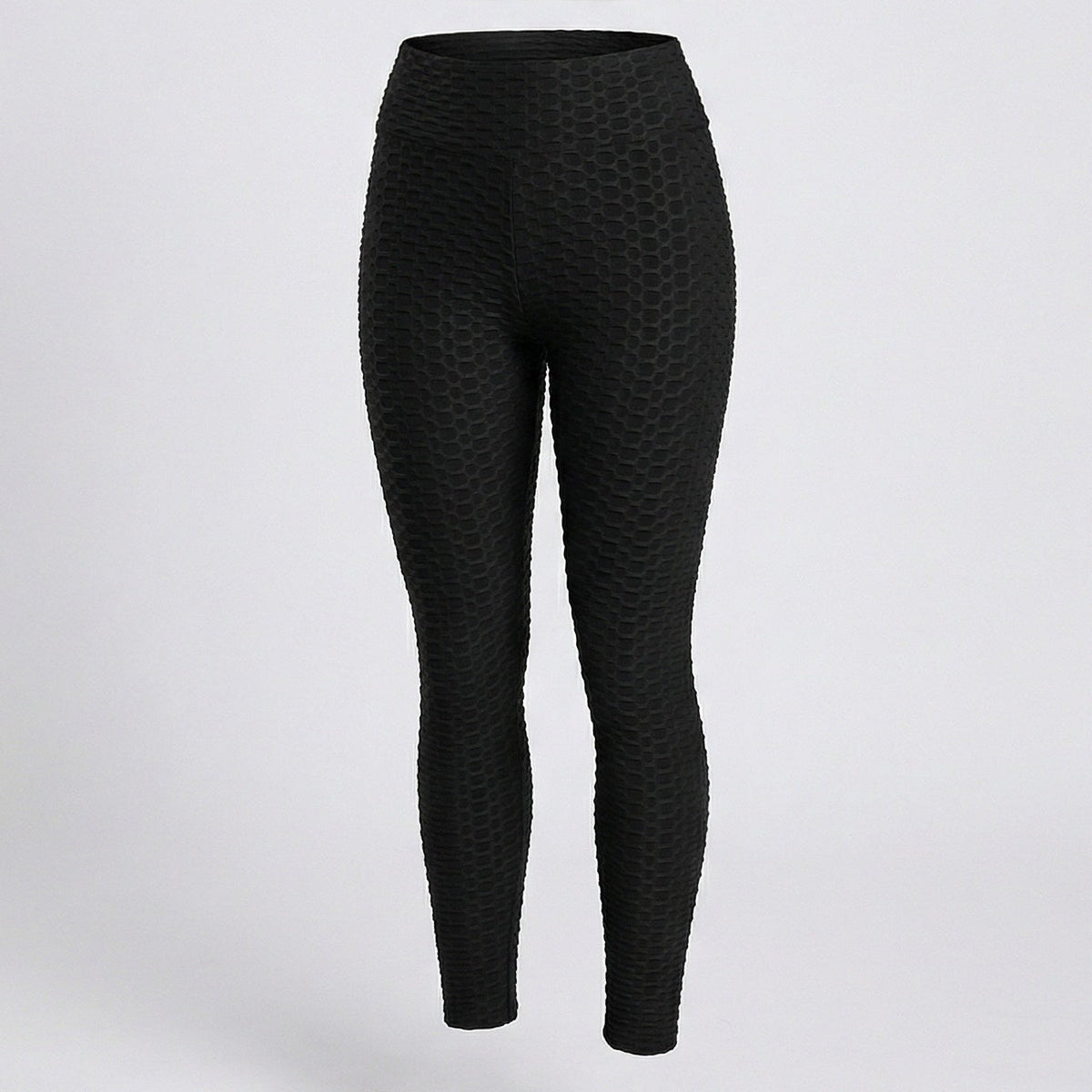 Women's shaping leggings with honeycomb texture - product shot