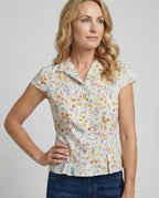 Women's Blouse Top Lace Short Sleeve